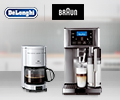 Скидка до 35% на технику DELONGHI и BRAUN