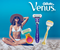 Скидка 20% по промокоду на GILLETTE Venus.